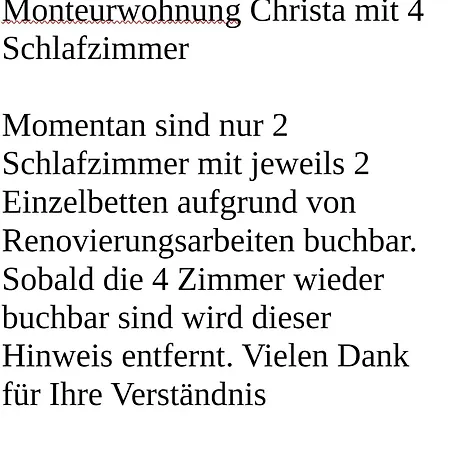 Monteurwohnung Westfalen Apartmán Rhede (North Rhine-Westphalia)