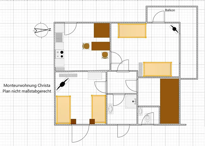 Apartment Christa Im Gaestehaus Westfalen Fuer Geschaeftsreisende Und Monteure Rhede (North Rhine-Westphalia)